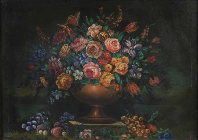 Johann Wilhelm Preyer Vase filled with flowers Germany oil painting art